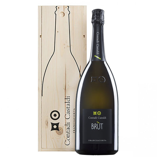Franciacorta Brut DOCG Jéroboam - Contadi Castaldi (cassetta di legno)