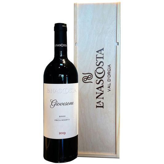Orcia Rosso Riserva DOC “Giovesone” 2019 - La Nascosta (cassetta di legno)