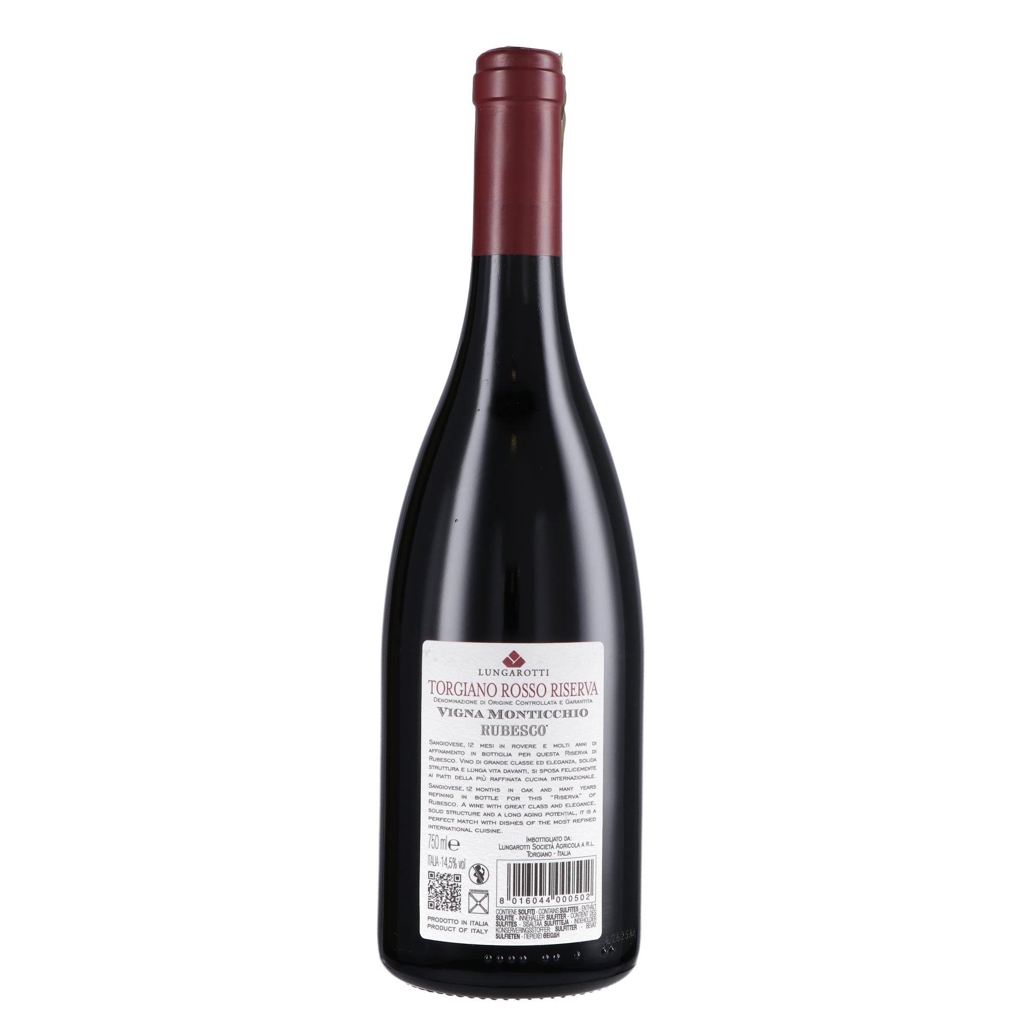Torgiano Rosso Riserva DOCG "Rubesco Vigna Monticchio" 2019 - Lungarotti