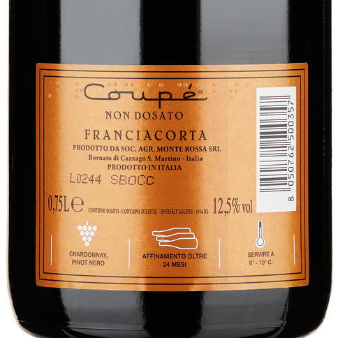 Franciacorta DOCG "Coupé" Non Dosato - Monte Rossa