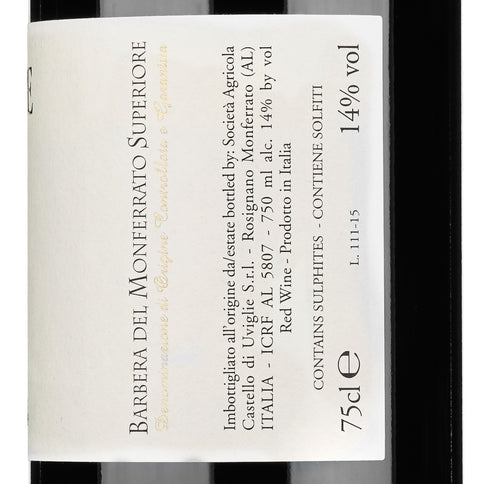 Barbera del Monferrato Superiore "Le Cave" 2020 - Castello di Uviglie
