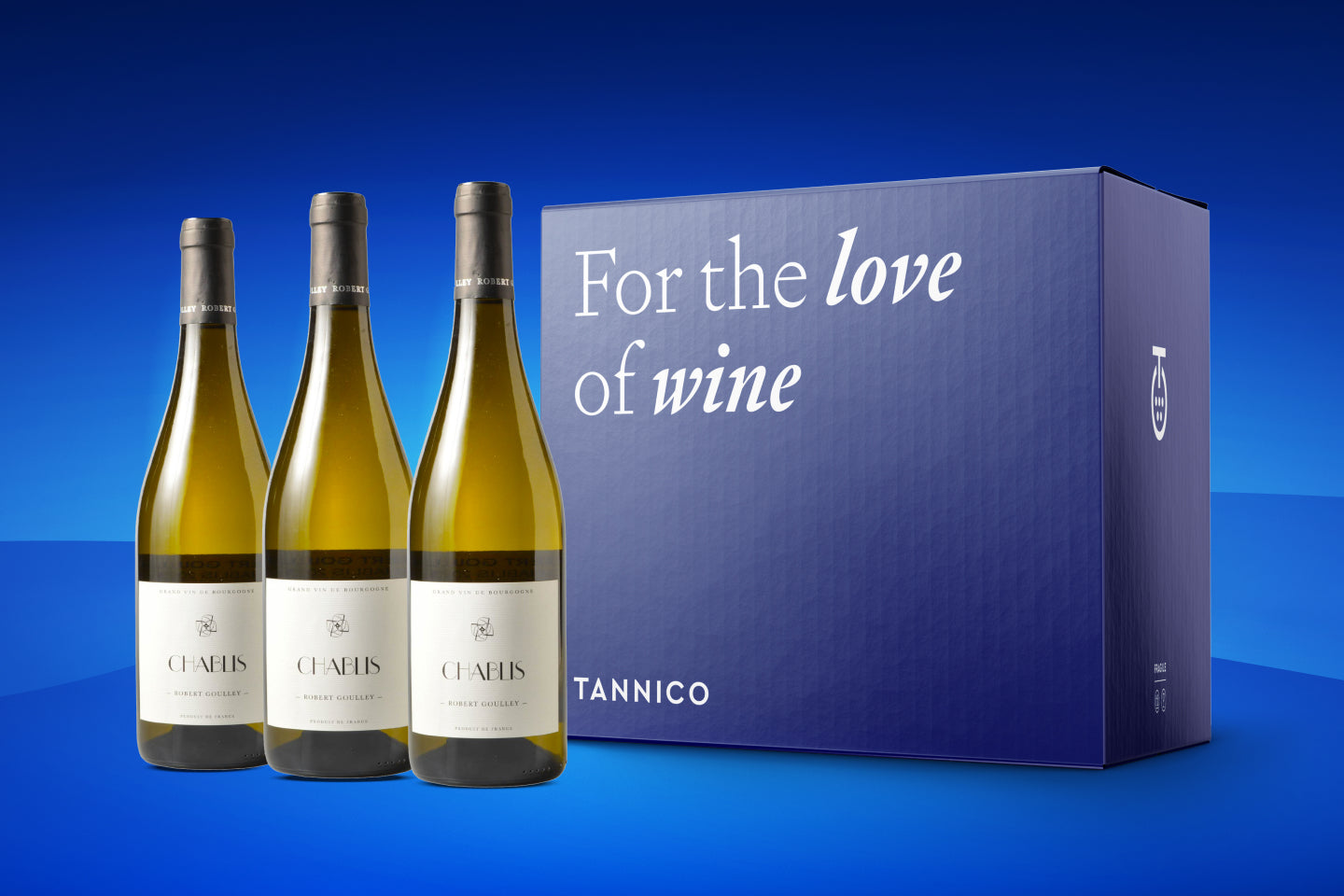 Coffret de 3 bouteilles de Chablis