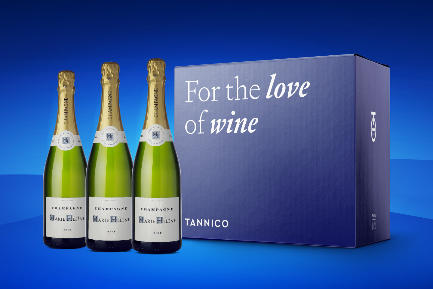 Coffret de 3 bouteilles de champagne