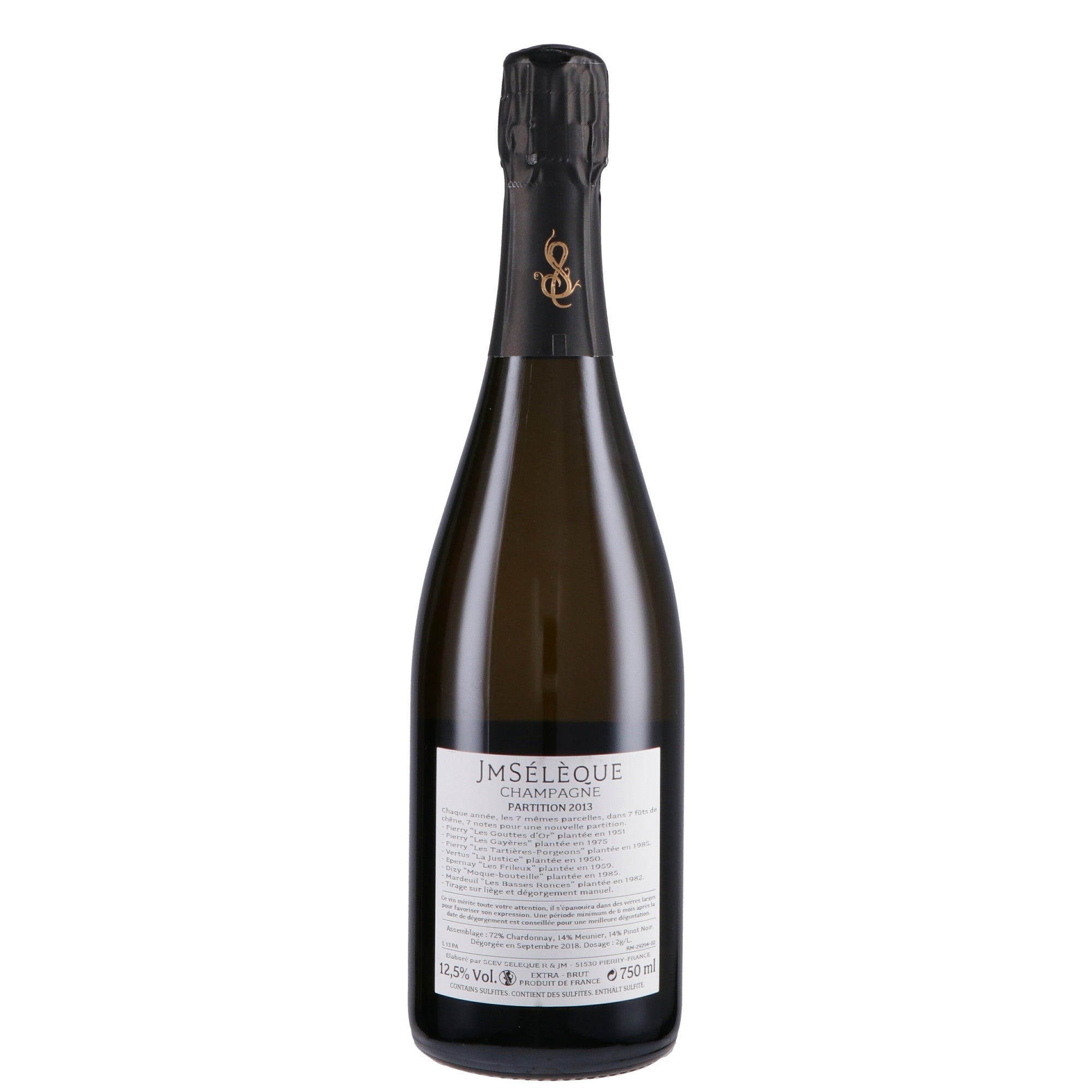 Champagne Extra Brut “Partition” 2018 - J-M Sélèque