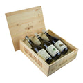 Ampelio Langhe DOC Chardonnay + Marne Brune Nebbiolo DOC + Moncucco Moscato D'Asti DOCG (Cassetta Legno)